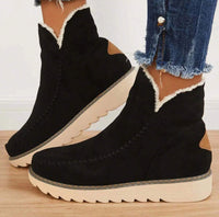 VALERIE - GEPOLSTERTE STIEFEL MIT WARMEM FUTTER – Schwarz
