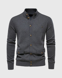Leonard | Knopf-Cardigan – Dunkelgrau
