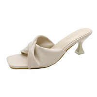 Damen Elegante Hineinschlüpfen Sandalen | Bequeme – Weiß
