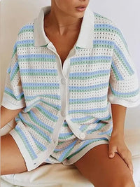 Alice | Zweiteiliges Sommer-Set – Blau