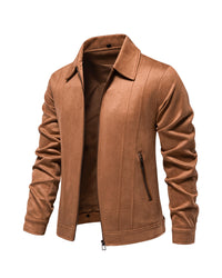 Leon | Zeitlose Suede-Bomberjacke – Camel