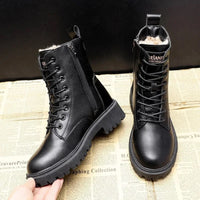 Moderne Winterstiefel für Frauen – Schwarz