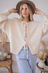 Sophie | Moderner Strickcardigan mit Stil – Beige