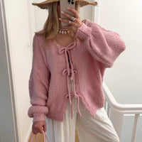 Sophie | Moderner Strickcardigan mit Stil – Rosa