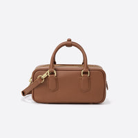 Vintage PU Leder Umhängetasche – Braun
