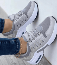 Damen Komfort-Sneaker Rutschfest Leicht – Grau