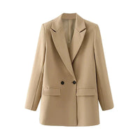 Elegante Damen-Blazer für Büro und Freizeit - Business Profesional – Khaki