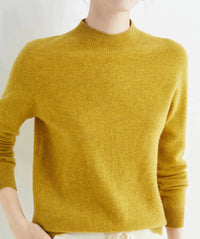 Damen Luxus Kaschmirpullover | Weich & Elegant – Gelb