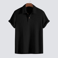 Klassisches Herren Premium Poloshirt – Schwarz