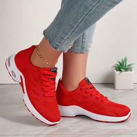 Atmungsaktive Damen Mesh Sneaker – Rot