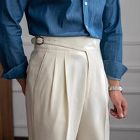 Lukas | Zeitlose Eleganz Klassische Hose – Weiß
