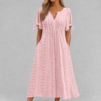 Siena - Luftiges Boho-Sommerkleid – Rosa