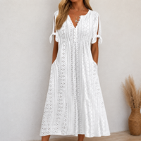 Siena - Luftiges Boho-Sommerkleid – Weiß