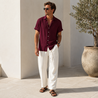 Phillip - Bequeme Sommergarderobe für Männer – Rot