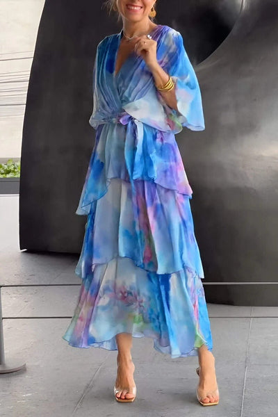 Betty | Atemberaubendes V-Ausschnitt Kleid