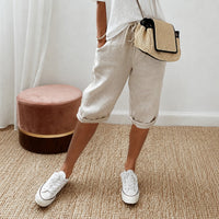 Ella - Bequeme Shorts mit schnelltrocknenden Eigenschaften – Beige