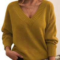 Mollie - Luftiger Damenpullover mit entspanntem Design – Gelb