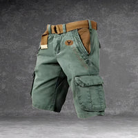 Cole - Komfortable Cargo-Shorts für Herren, ideal für Abenteuer – Grün