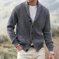 Winton - Klassischer Herren-Cardigan – Grau