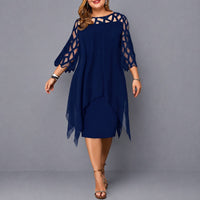Annika - Elegantes Kleid mit femininer Silhouette – Blau