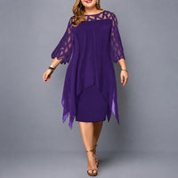 Annika - Elegantes Kleid mit femininer Silhouette – Violett