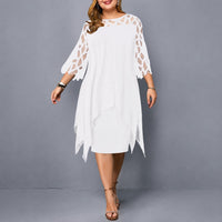 Annika - Elegantes Kleid mit femininer Silhouette – Weiß