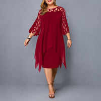 Annika - Elegantes Kleid mit femininer Silhouette – Rot