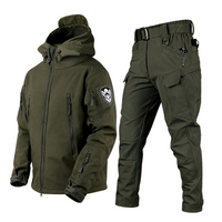 Gergely - Komplettes Ski-Set für Herren – Dunkelgrün