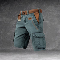 Cole - Komfortable Cargo-Shorts für Herren, ideal für Abenteuer – Blau