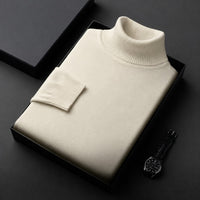 Amara - Stilvoller Rollkragenpullover – Beige
