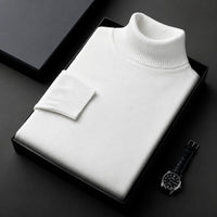 Amara - Stilvoller Rollkragenpullover – Weiß