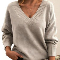 Mollie - Luftiger Damenpullover mit entspanntem Design – Khaki