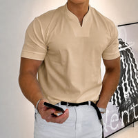 Jason - Herren-Trainingsshirt mit kurzen Ärmeln – Khaki