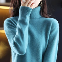 Letizia - Stilvoller Rollkragenpullover – Marine