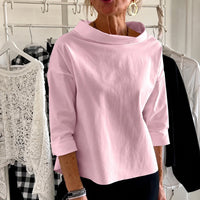 Sofia - Elegant geschnittenes Damenoberteil mit lässiger Passform – Rosa
