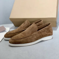 Schicke Wildleder-Loafer – Braun