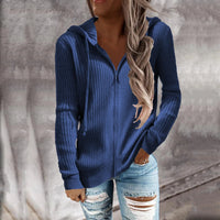 Isabel | Stylischer Zip Hoodie für lässige Outfits – Blau