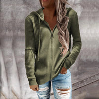 Isabel | Stylischer Zip Hoodie für lässige Outfits – Oliv