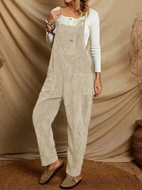 Helena | Casual Overall Jumpsuit Damen elegant – Beige