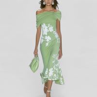 Isabellunel | Elegantes Midikleid – Grün