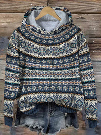 Damen Norweger-Pullover - Warm und Traditionell – Blau
