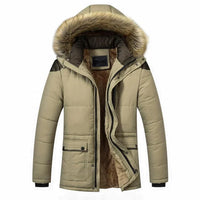 Hochwertige Winterjacke für Herren – Khaki  2