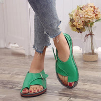 Elegante Damen-Sommersandalen mit Komfort-Sohle – Grün