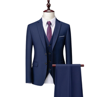 Eleganter Herren-Anzug für Business und Anlässe - Slim Fit – Marine