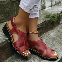 Bequeme Leichte Damen Sandalen – Rot