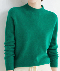 Damen Luxus Kaschmirpullover | Weich & Elegant – Dunkelgrün