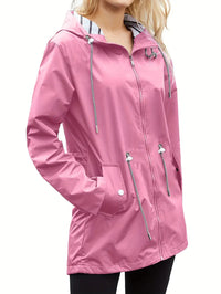 Wasserdichte Winterjacke mit Kapuze für Damen - Wärmend und Winddicht – Rosa