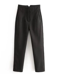 Elegante Damenhose - Knitterfrei und Vielseitig für Business und Freizeit – Schwarz