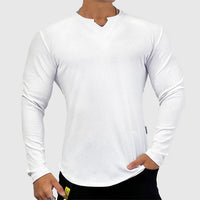 Ferdinand | Herren Figurbetontes Langarm Shirt – Weiß