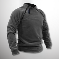 Pullover Herren Fleece Mit Reißverschluss | Outdoor Komfort – Dunklegrau